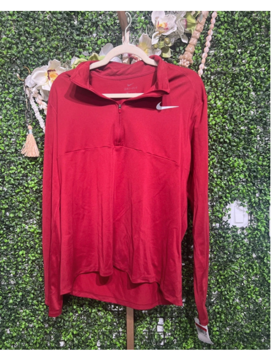 Nike Other - Men’s Nike Essential Dri-FIT Crimson Long Sleeve 1/4 Zip Pullover Red Size L